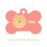 Taggie, Pomernian Dog Tag, Bone