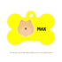 Taggie, Pomernian Dog Tag, Bone