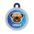 Taggie, Pug Dog Tag, Circle