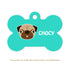 Taggie, Pug Dog Tag, Bone