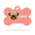 Taggie, Pug Dog Tag, Bone