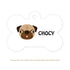 Taggie, Pug Dog Tag, Bone