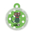 Taggie, Red Glasses Cat Tag, Circle