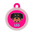 Taggie, Rottweiler Dog Tag, Circle