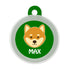 Taggie, Shiba Dog Tag, Circle