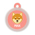 Taggie, Shiba Dog Tag, Circle