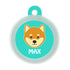 Taggie, Shiba Dog Tag, Circle