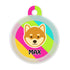 Taggie, Shiba Dog Tag, Circle