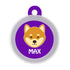 Taggie, Shiba Dog Tag, Circle