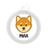 Taggie, Shiba Dog Tag, Circle
