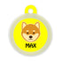 Taggie, Shiba Dog Tag, Circle