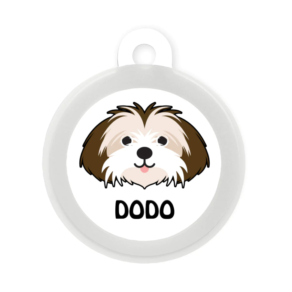 Taggie, Shih Tzu (Flaticon) Dog Tag, Circle