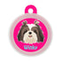 Taggie, Shih Tzu (Long Hair) Dog Tag, Circle