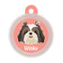 Taggie, Shih Tzu (Long Hair) Dog Tag, Circle