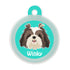 Taggie, Shih Tzu (Long Hair) Dog Tag, Circle