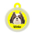 Taggie, Shih Tzu (Long Hair) Dog Tag, Circle