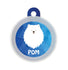 Taggie, Spitz Dog Tag, Circle