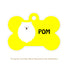 Taggie, Spitz Yellow Dog Tag, Bone