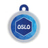 Taggie, Blue Geometroholic Pet Tag, Circle