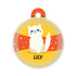 Taggie, Cat White Cat Tag, Circle