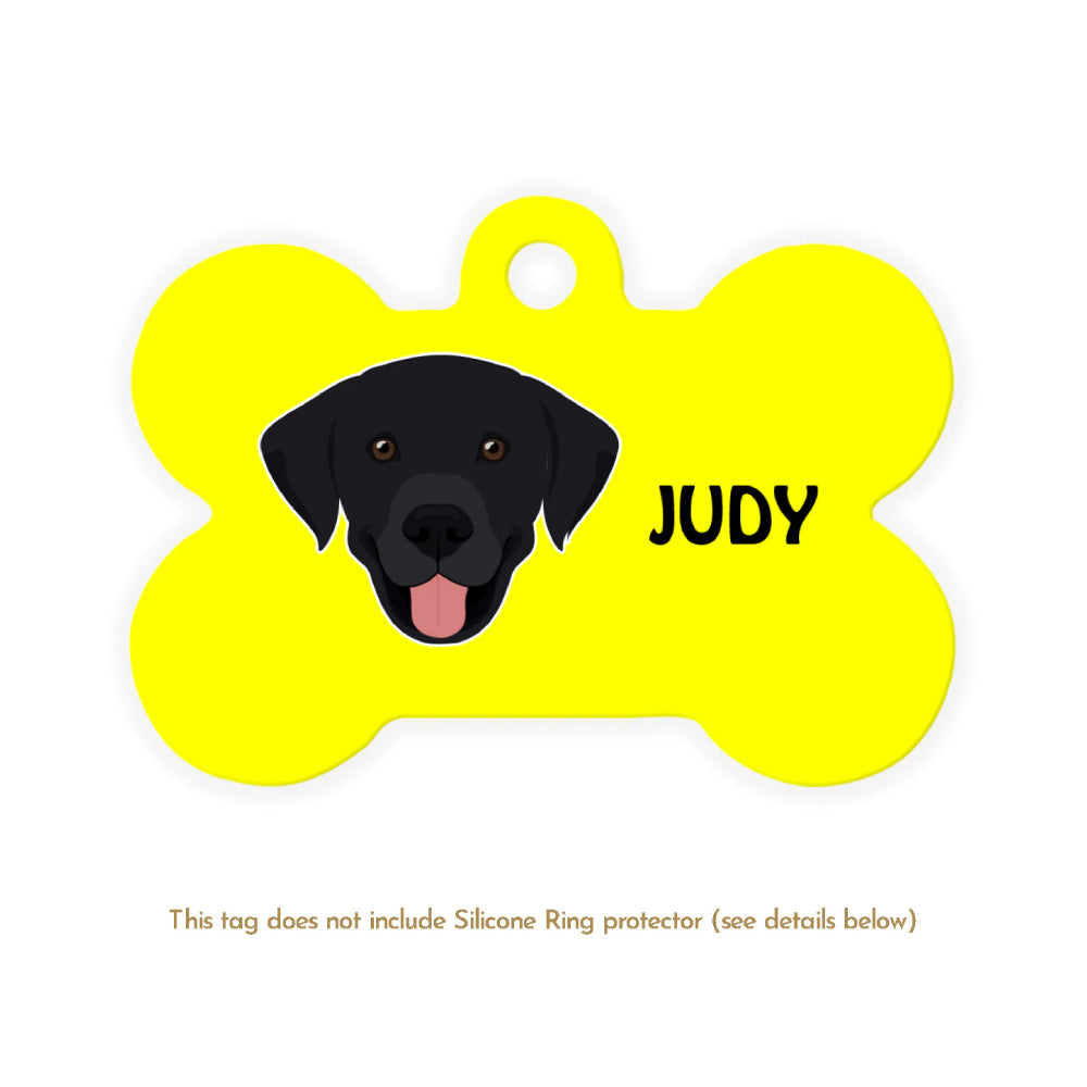 Taggie, Labrador (Black) Dog Tag, Bone