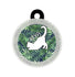 Taggie, Tropical Leaves Cat Tag, Circle