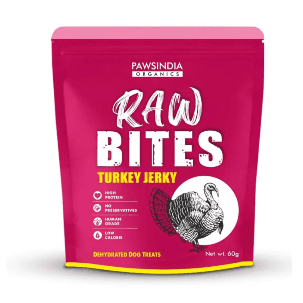 Pawsindia, Organics Raw Bites Jerky for dog, 60g