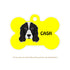 Taggie, Cocker Spaniel (B/W) Dog Tag, Bone