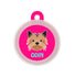 Taggie, Yorkhire Terrier Dog Tag, Circle