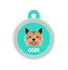 Taggie, Yorkhire Terrier Dog Tag, Circle