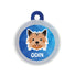 Taggie, Yorkhire Terrier Dog Tag, Circle