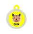 Taggie, Yorkhire Terrier Dog Tag, Circle