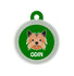 Taggie, Yorkhire Terrier Dog Tag, Circle