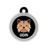 Taggie, Yorkhire Terrier Dog Tag, Circle