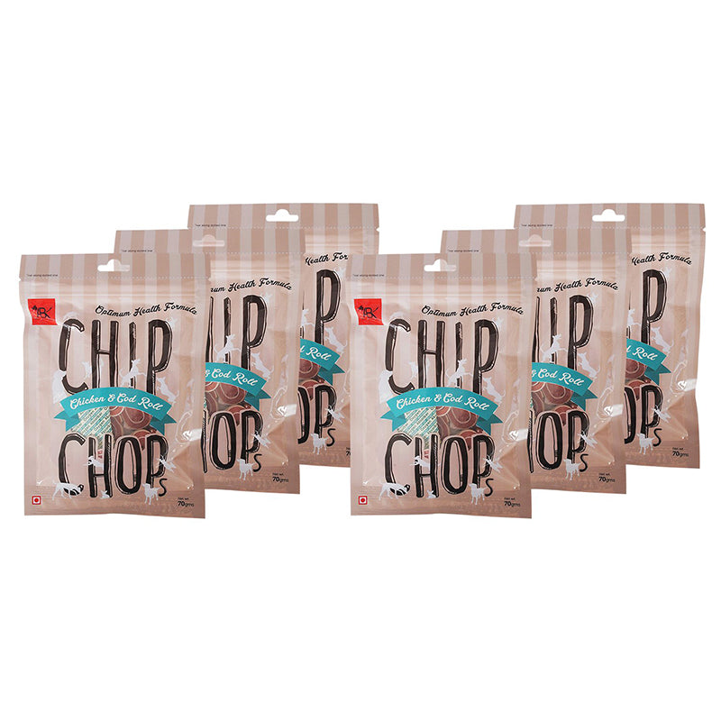 Chip Chops Dog Treats with Chicken & Codfish Roll