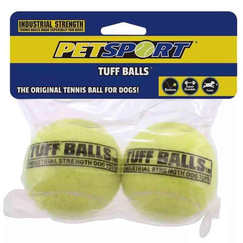 Petsport Jr. Tuff Balls Dog Toy, 7 cm, 2 Pack