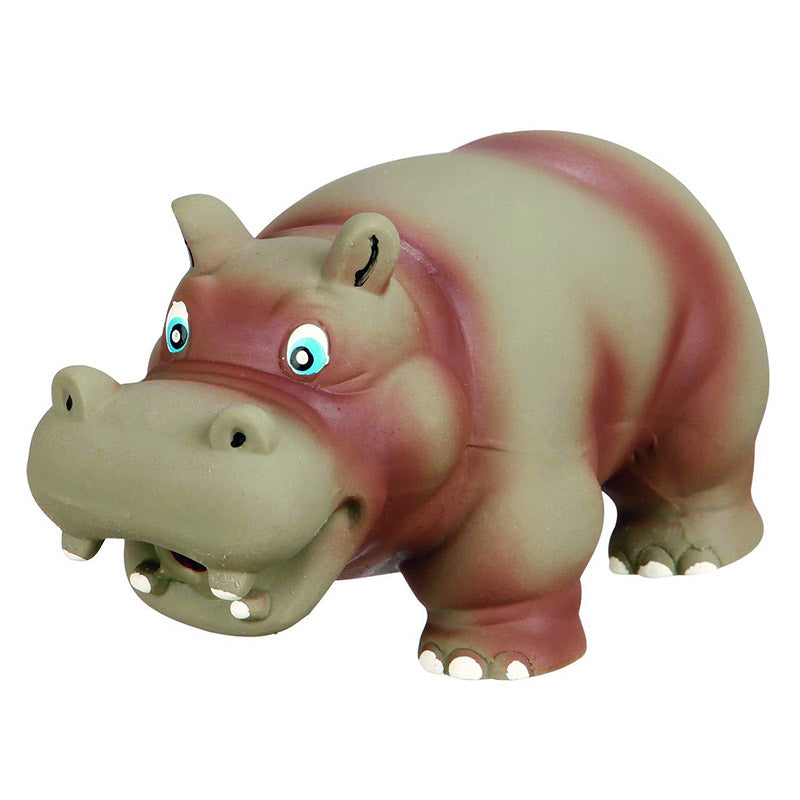 Trixie Latex Hippo Dog Toy with Animal Sound, 17 cm