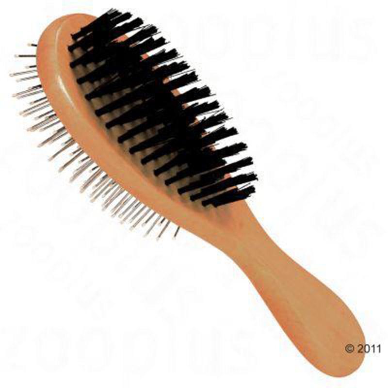 Trixie Dog Double Sided Brush, Pin + Bristles, 21x6 cm