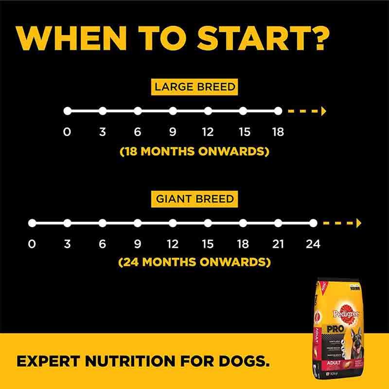 Pedigree PRO Expert Nutrition for Active Adult Large Breed Dogs (18 Months Onwards), Dry Dog Food