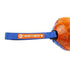 GiGwi Owl Push To Mute Dog Toy, Solid Transparent, Blue/Orange
