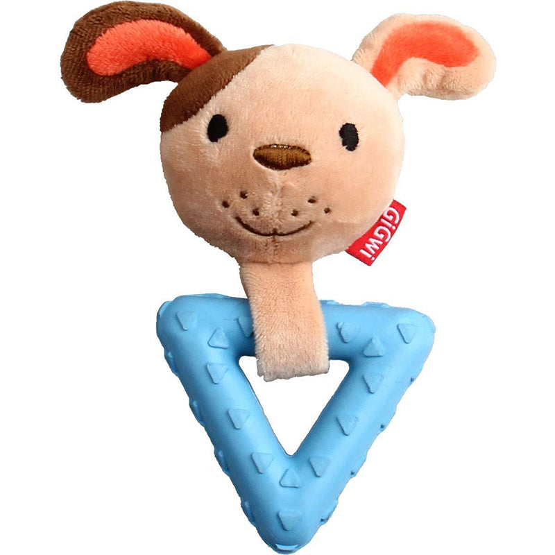 GiGwi Suppa Puppa Dog Toy, Squeaker Inside Plush/Tpr, Small