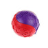 GiGwi Ball Squeaker Dog Toy, Solid Red/Purple