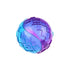 GiGwi Ball Squeaker Dog Toy, Transparent Purple/Blue, Small