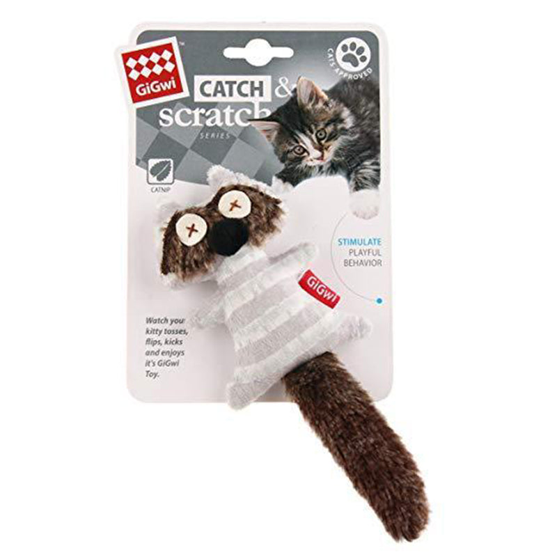 GiGwi Catch & Scratch Coon Cat Toy
